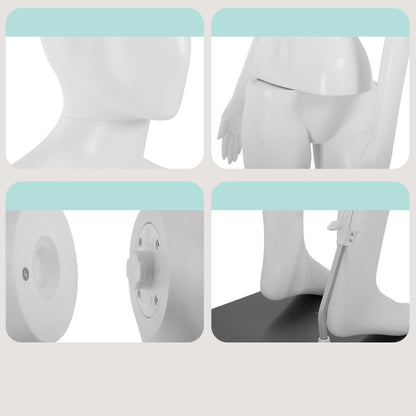 Female Mannequin Dress Form - Realistic Adjustable Durable Metal Base - SLMAQFE
