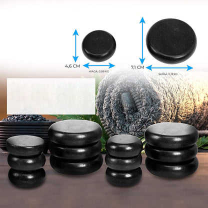Hot Stone Massage Kit - Portable Heated Rock Massaging Therapy System