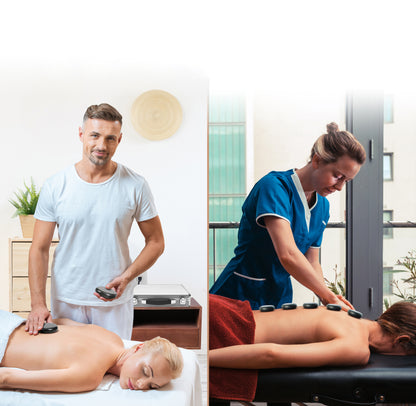 Hot Stone Massage Kit - Portable Heated Rock Massaging Therapy System