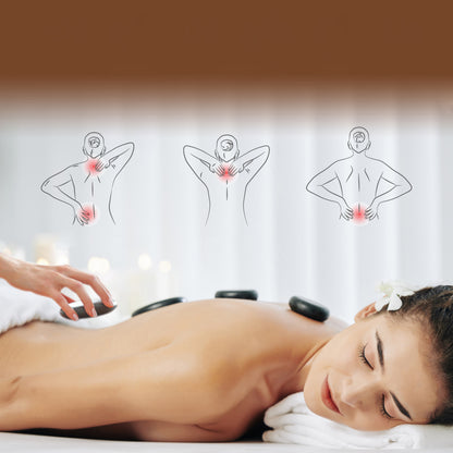 Hot Stone Massage Kit - Portable Heated Rock Massaging Therapy System