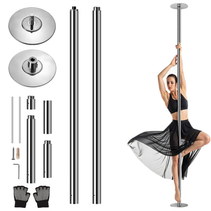 Professional Spinning Dancing Pole - Portable & Removable Fitness Pole Great For Training & Exercise