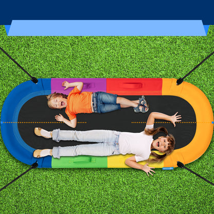 Oval Saucer Swing 67 - 700 lbs Capacity Weatherproof Rainbow