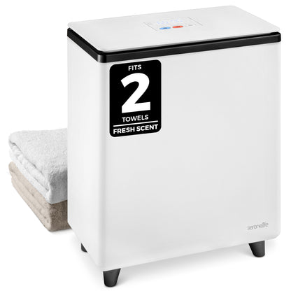 Rectangular Towel Warmer Bucket - Large Capacity Single Touch Towel & Blanket Warmer (Black) - SLTLR250