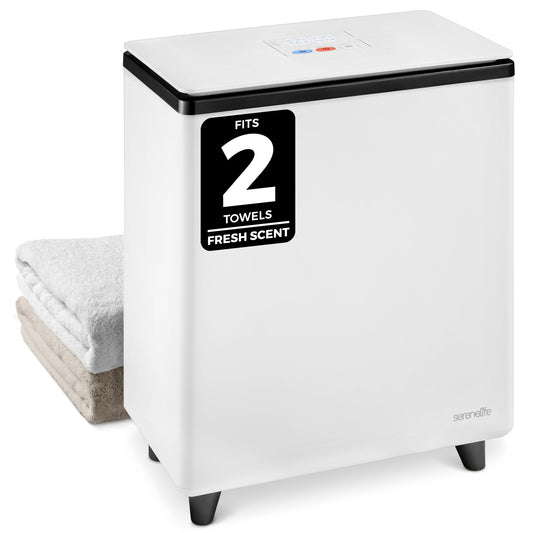 Rectangular Towel Warmer Bucket - Large Capacity Single Touch Towel & Blanket Warmer (Black) - SLTLR250