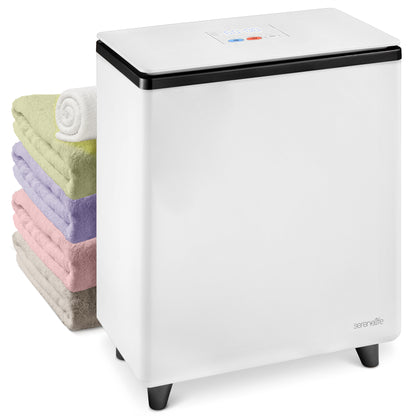 Rectangular Towel Warmer Bucket - Large Capacity Single Touch Towel & Blanket Warmer (Black) - SLTLR250