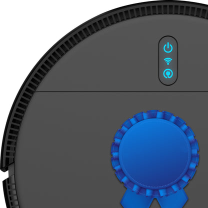 Smart Vacuum Cleaner - Automatic Robot Cleaning Vacuum With App Control 700Pa Suction And 3 Cleaning Modes Ideal For Hard Floor Pet Hair Low-Pile Carpet (Black)