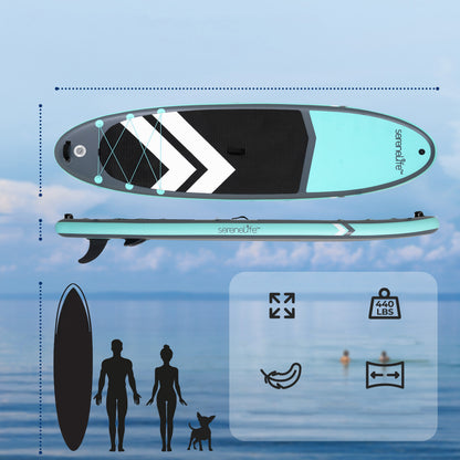 11 Inflatable SUP Pet-Friendly Non-Slip Deck 440 lbs Capacity