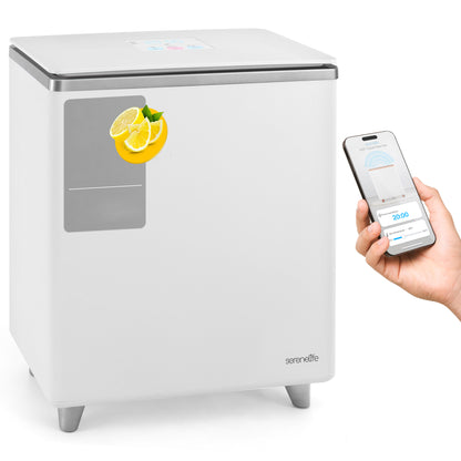 Rectangular Towel Warmer Bucket - Large Capacity Single Touch Towel & Blanket Warmer With Built-In Wifi Capability (Silver)