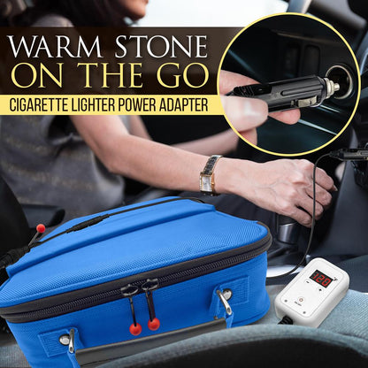 Portable Massage Stone Warmer - Relieve Tension Basalt Stones Blue