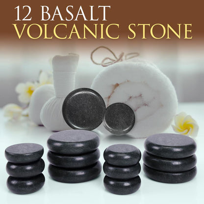 Portable Massage Stone Warmer - Relieve Tension Basalt Stones Blue