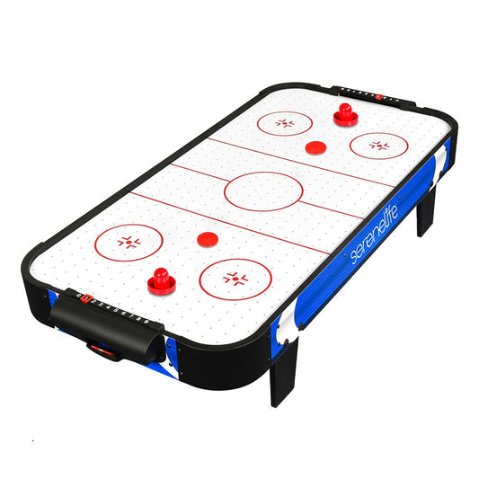 40 Air Hockey Table Fast Gameplay 110V Motor Blue