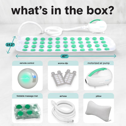 Bubble Bath Mat Spa - Relaxing Bubbles Waterproof LED Teal - SLBBMG100