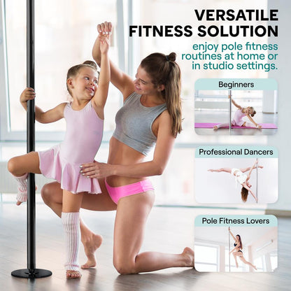 Adjustable Fitness Dance Pole 1102 lb Capacity Steel Anti-Rust Surface