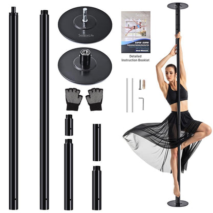 Adjustable Fitness Dance Pole 1102 lb Capacity Steel Anti-Rust Surface