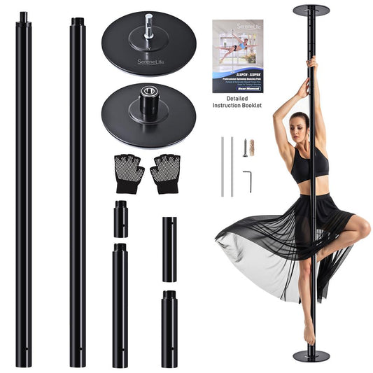 Adjustable Fitness Dance Pole 1102 lb Capacity Steel Anti-Rust Surface