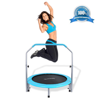 40 Foldable Trampoline Weight Loss Adjustable Handle Sky Blue