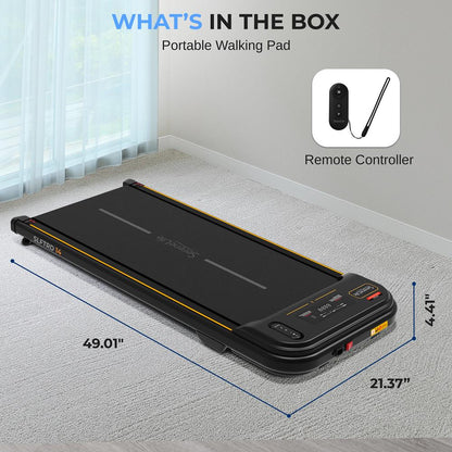Walking Pad Treadmill Shock Absorption 2.5HP Remote Control