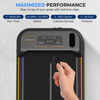 Walking Pad Treadmill Shock Absorption 2.5HP Remote Control