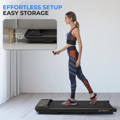 Walking Pad Treadmill Shock Absorption 2.5HP Remote Control