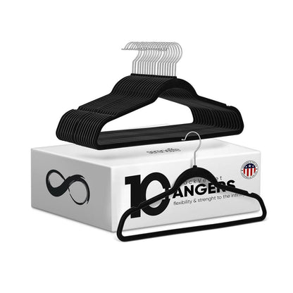 Velvet Hangers 10-Pack Non-Slip 360° Swivel Hook Space-Saving