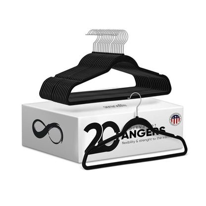 20 Pack Velvet Hangers - Non-Slip Space-Saving 360¬8 Swivel Hook - SLHVEL20