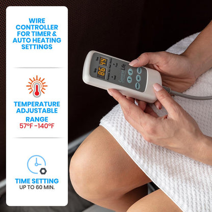 Compact & Portable Sauna System - Deluxe Personal Therapy Detox Heated Home Sauna Infrared Sauna