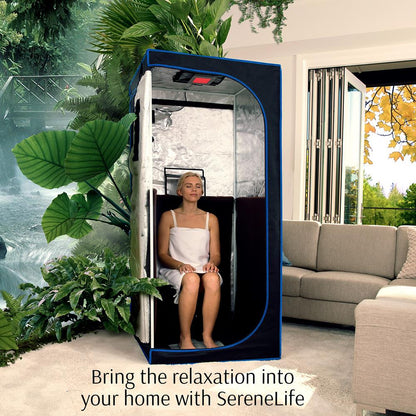 Compact & Portable Sauna System - Deluxe Personal Therapy Detox Heated Home Sauna Infrared Sauna