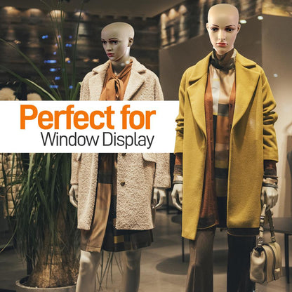Full-Body Female Mannequin Adjustable Head Flexible Limbs 68.9 Tall