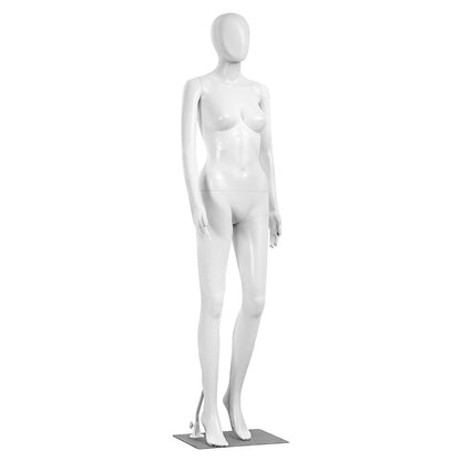 Female Mannequin Dress Form - Realistic Adjustable Durable Metal Base - SLMAQFE5