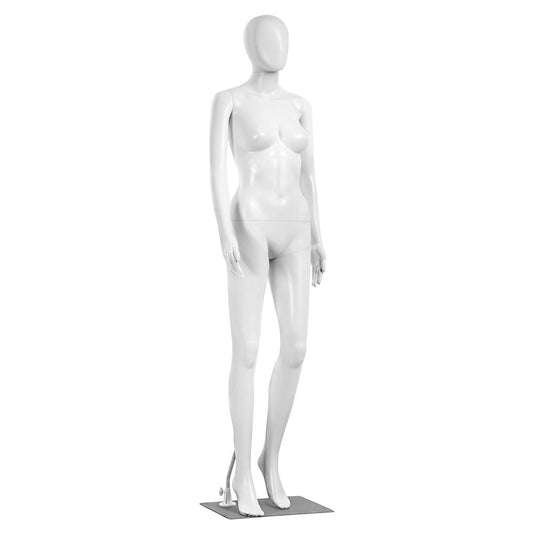 Female Mannequin Dress Form - Realistic Adjustable Durable Metal Base - SLMAQFE5