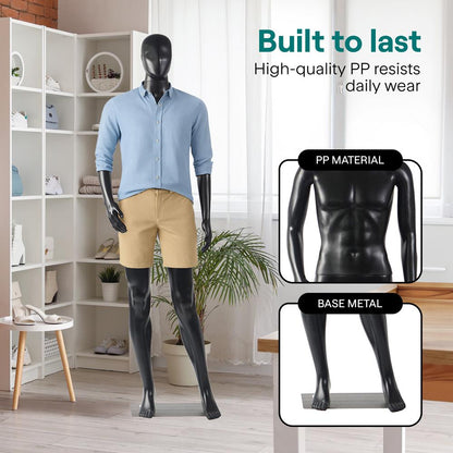 Male Mannequin 73 Adjustable Head Flexible Limbs Detachable Design