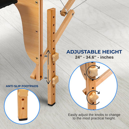 Portable Massage Table Adjustable Folding Bed PU Leather 3 Sections