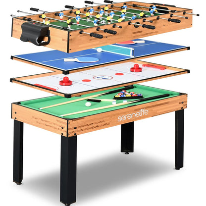 4-in-1 Game Table Multi-Function Sturdy Design Indoor/Outdoor Use