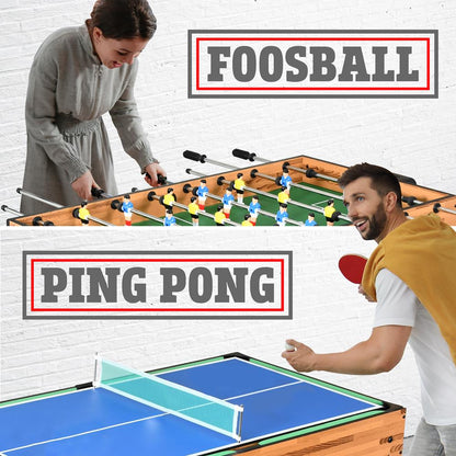 4-in-1 Game Table Multi-Function Sturdy Design Indoor/Outdoor Use