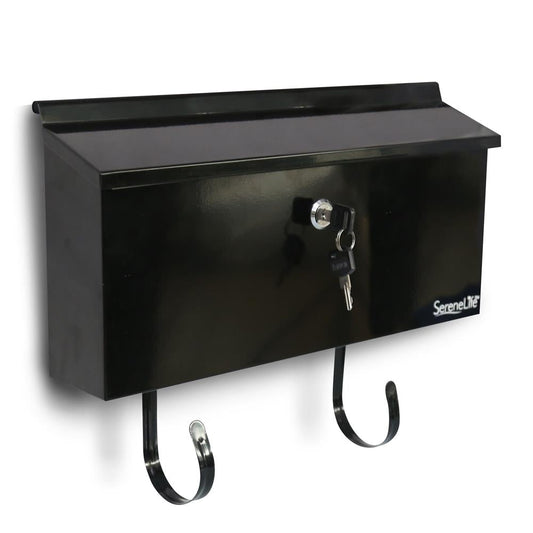 Outdoor Wall Mailbox with Lock Galvanized Steel Easy Install