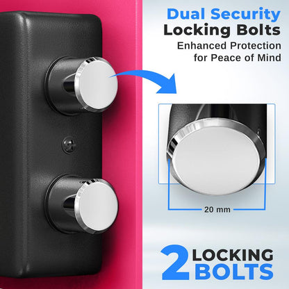 Electronic Safe Box Secure Storage Digital Lock Pink