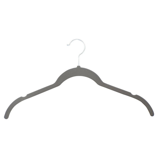 30-Piece Velvet Hangers Non-Slip Space-Saving 360¬8 Swivel Hook Grey