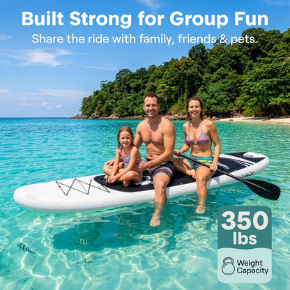 Inflatable Paddle Board Stable Design 3 Fins Non-Slip Deck 106
