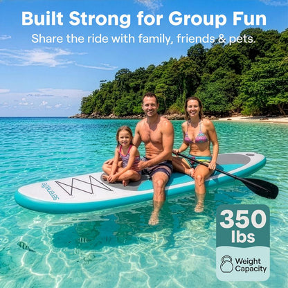 Inflatable Paddle Board Stable Design Non-Slip EVA Deck Pad Blue - SLSUPB10