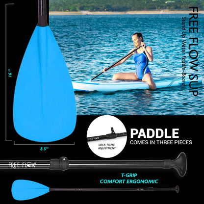 Inflatable Paddle Board - Stable Non-Slip Deck 106 PVC Teal
