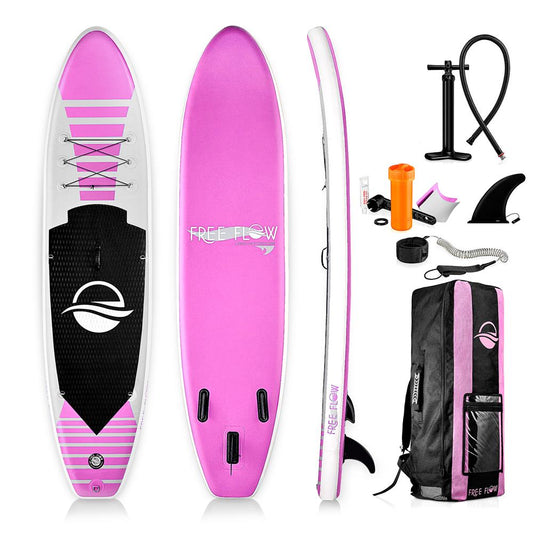Inflatable Paddle Board - Stable Non-Slip Deck 106 PVC 350 lbs Capacity