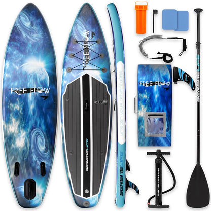 Inflatable Paddle Board - Stable Non-Slip Deck 106 Space Blue - SLSUPB872