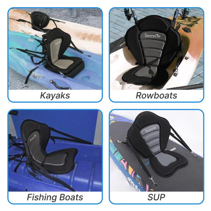 Detachable Paddle-Board Seat Form-Fitting Polyester & EVA