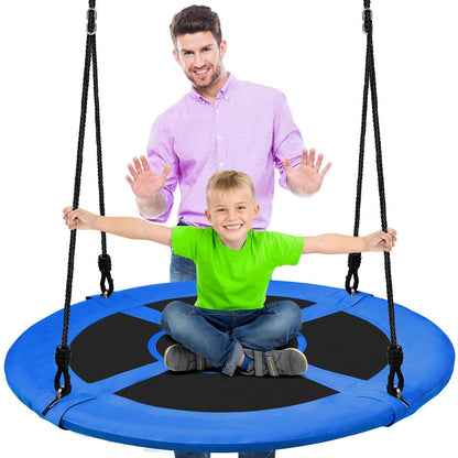 Saucer Swing 40 for Kids Waterproof Padded Frame Blue