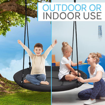 Saucer Swing 40 Relaxing Fun Waterproof 600D Polyester - SLSWNG901BK