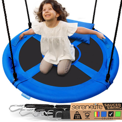 40 Saucer Swing 700 lb Capacity Waterproof Blue