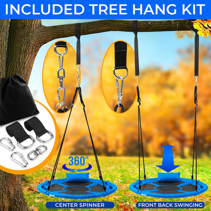 40 Saucer Swing 700 lb Capacity Waterproof Blue