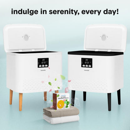 Rectangular Towel Warmer Bucket - Large Capacity Single Touch Towel & Blanket Warmer With Built-In Wifi Capability (White)