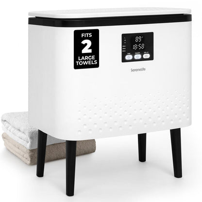 Rectangular Towel Warmer Bucket - Large Capacity Single Touch Towel & Blanket Warmer (Black) - SLTLR725