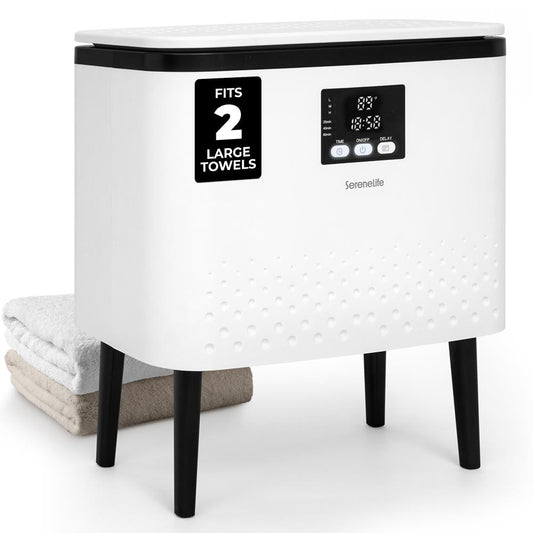 Rectangular Towel Warmer Bucket - Large Capacity Single Touch Towel & Blanket Warmer (Black) - SLTLR725
